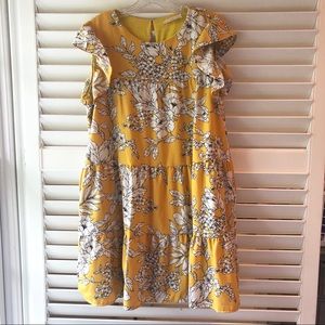 Yellow floral dress by Peach Love California